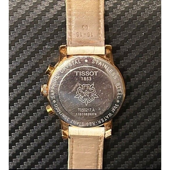 Pre-Owned Tissot Rose Gold and Ivory MOP Chronograph Watch - Picture 3 of 11